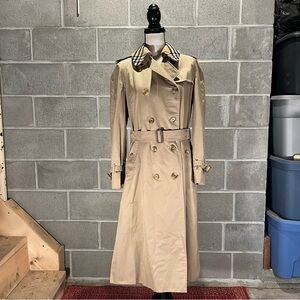 Burberry trench coat.